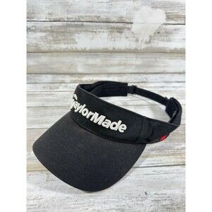 TaylorMade‎ Golf Visor Hat R7 Tmax Gear Embroidered Black Adjustable